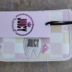 Juicy Couture White and Pink Wallet
